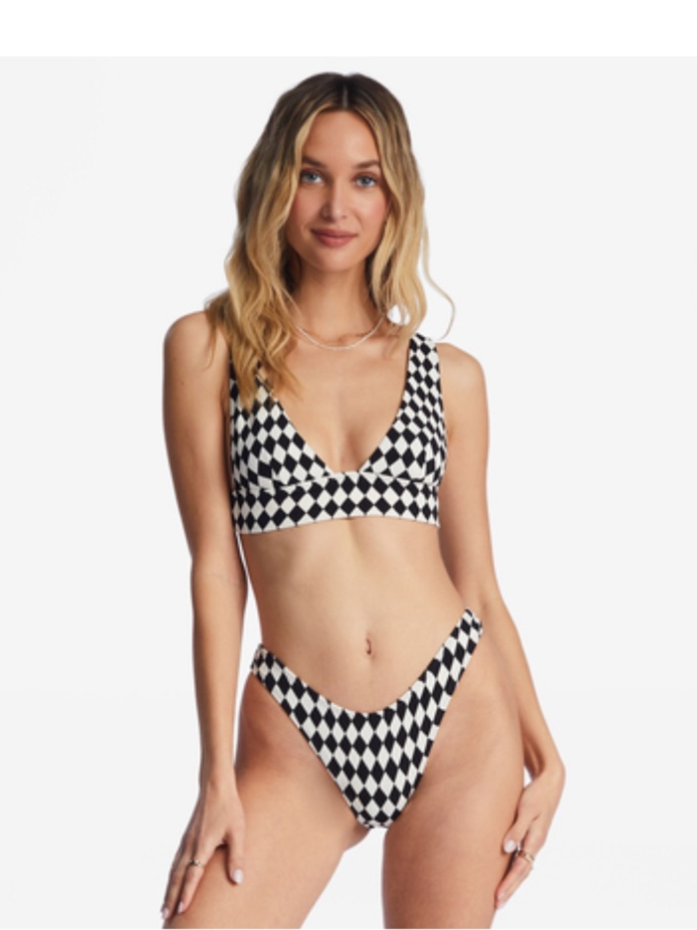 Billabong checkered bikini set